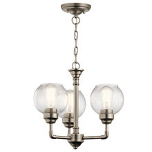 Kichler 43992AP - Niles 3 Light Convertible Chandelier Antique Pewter