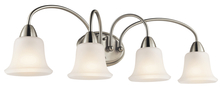 Kichler 45884NI - Nicholson 33" 4 Light Vanity Light with Satin Etched Glass in Brushed Nickel