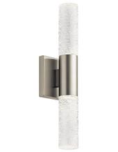 Kichler 83918 - Glacial Glow™ LED Wall Sconce Brushed Nickel