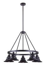 Craftmade 54025-OBG - Union 5 Light Outdoor Chandelier in Oiled Bronze Gilded