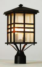 Trans Globe 4639 BK - Huntington 2-Light Craftsman Inspired Seeded Glass Post Mount Lantern Head