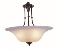 Trans Globe 6543 WB - Perkins 3-Light Indoor Glass Bowl Pendant with Chain