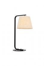 Elegant LD2367BK - Tomlinson 1 Light Black Table Lamp