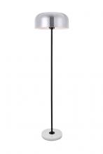 Elegant LD4070F16BN - Exemplar 1 Light brushed Nickel Floor Lamp
