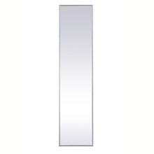 Elegant MR41460S - Metal frame rectangle mirror 14 inch in silver