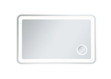 Elegant MRE53048 - Lux 30in x 48in Hardwired LED mirror with magnifier and color changing temperature 30