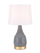 Elegant TL3052GR - Reverie 1 light Gray Table Lamp