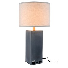 Elegant TL3008 - Brio Collection 1-Light Concrete Finish Table Lamp