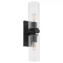 Quorum 540-2-59 - JUNIPER 2LT WALL MOUNT - MATTE BLACK