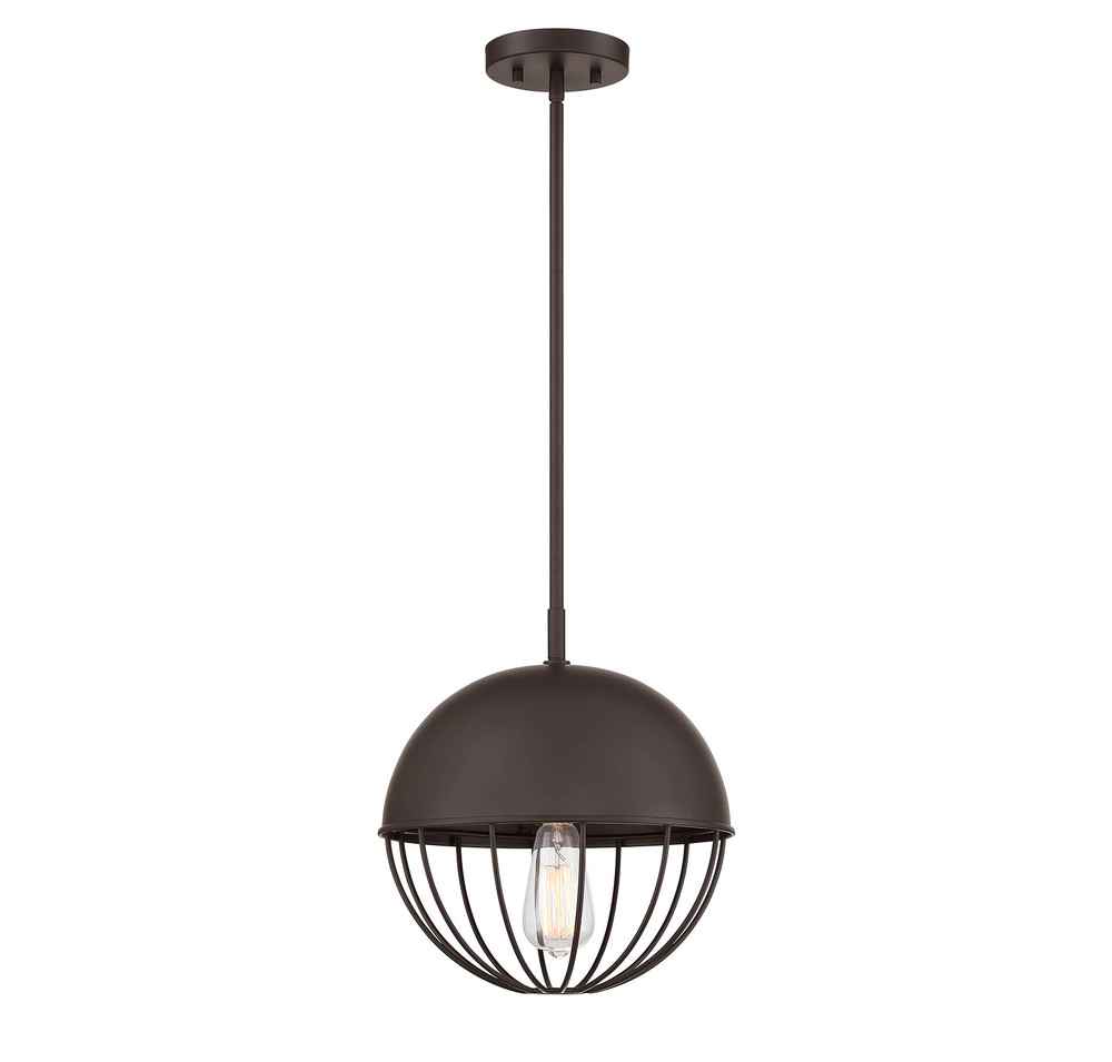 1-Light Outdoor Hanging Lantern in Oil Rubbed Bronze