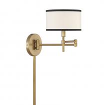 Savoy House Meridian M90082NB - 1-Light Wall Sconce in Natural Brass