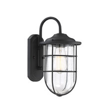 Savoy House Meridian M50015BK - 1-Light Outdoor Wall Lantern in Matte Black
