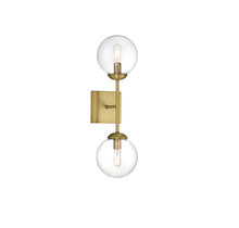 Savoy House Meridian M90001NB - 2-Light Wall Sconce in Natural Brass