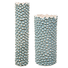 Uttermost 17876 - Uttermost Ciji Aqua Ceramic Vases, S/2